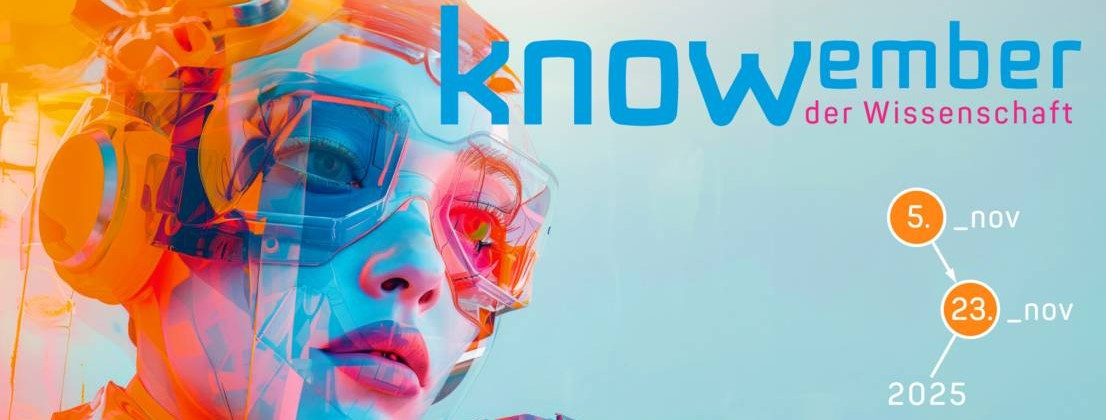 Key Visual des Knowember der Wissenschaft, der vom 5. bis 23. November 2025 in Hannover stattfindet.