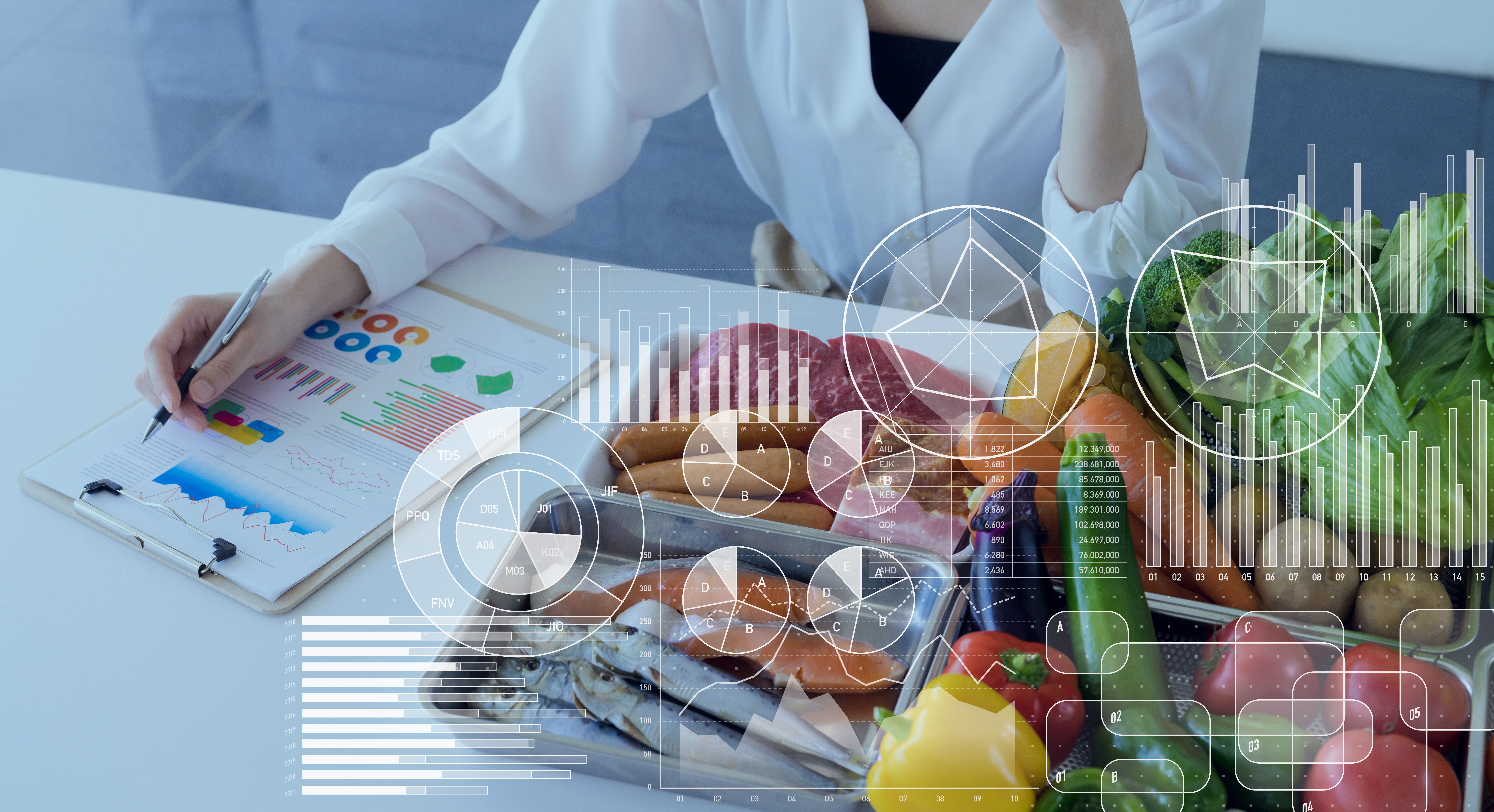 Fresh food on a doctor's table.